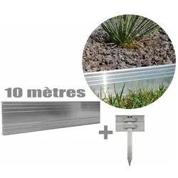 Green Split, Rasenkante, Set Ultra Starke Alu Rasenkanten 10cm x 200cm (200 cm)