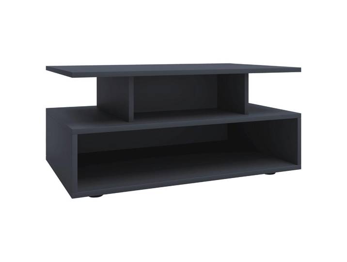 Mid.you Couchtisch Esila, Anthrazit, rechteckig, 50x40x80 cm, Stauraum, Wohnzimmer, Wohnzimmertische, Couchtische, Couchtische mit Stauraum