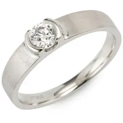 PLATINITY Solitär-Ring 1 Brillant ca. 0,30ct Hochfeines Weiß/SI Platin 950