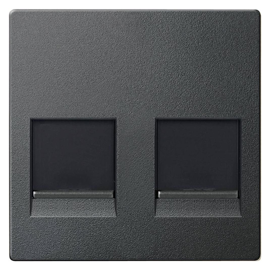Merten Zentralplatte für Modular Jack 2fach m. MEG4562-0414 (MEG4562-0414)