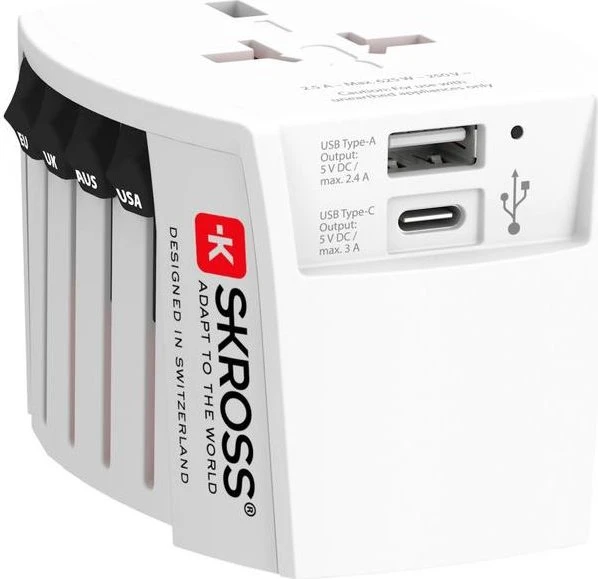 SKROSS MUV USB A+C universal für 150 Länder