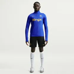 NIKE FC Chelsea London Strike Dri-FIT langarm Trainingsshirt Herren 453 - bright blue/bright blue/midwest gold M