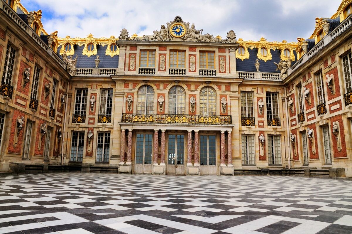 Fototapete PAPERMOON "Schloss Versailles", bunt, B:4m L:2,6m, Vlies, Tapeten, Fototapete bunt B/L: 4m x 2,6m, Rollen: 1