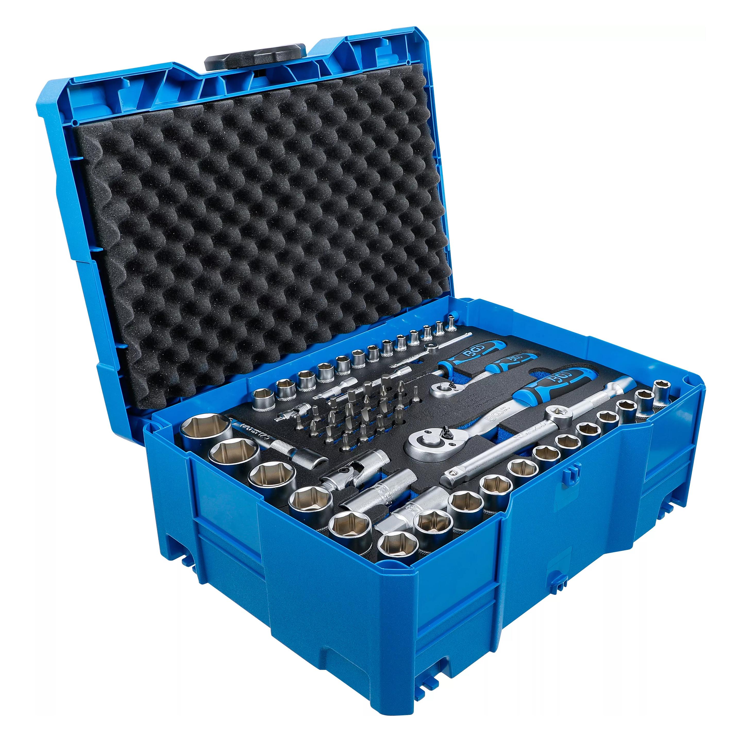 BGS Steckschlüssel, Hammer, Zange, Schraubendreher-Set | 6,3 mm (1/4") / 12,5 mm (1/2") | (3357)