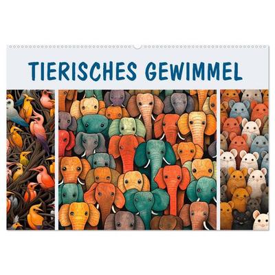Tierisches Gewimmel (Wandkalender 2026 DIN A2 quer), CALVENDO Monatskalender