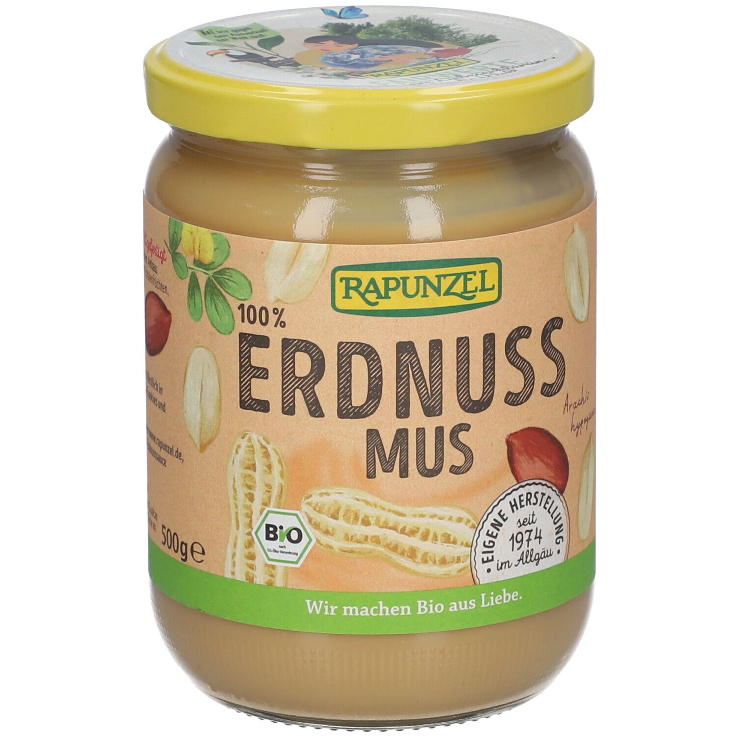 Rapunzel Erdnussmus fein Bio 500 g Brotaufstrich
