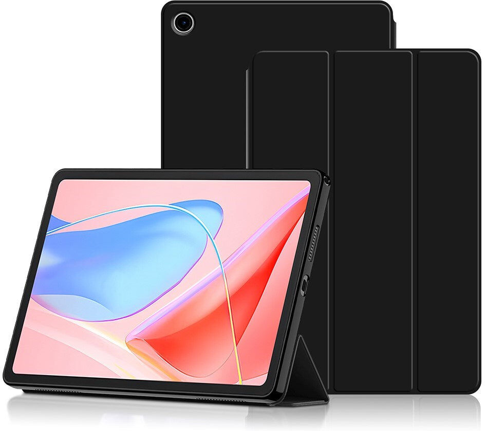 EIDERWOOD Lenovo Tab 10.1" Tri-Fold Kunstlæder Flip Cover - Sort