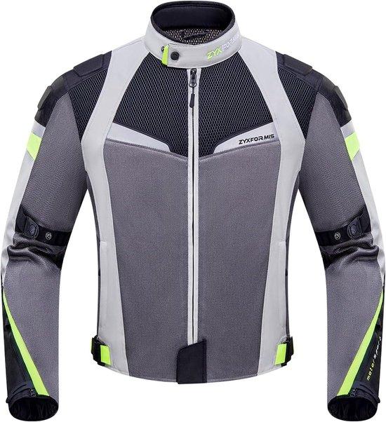 Motorbekleidung für Herren - atmungsaktives Mesh-Material - leicht - idealer Sommerschutz