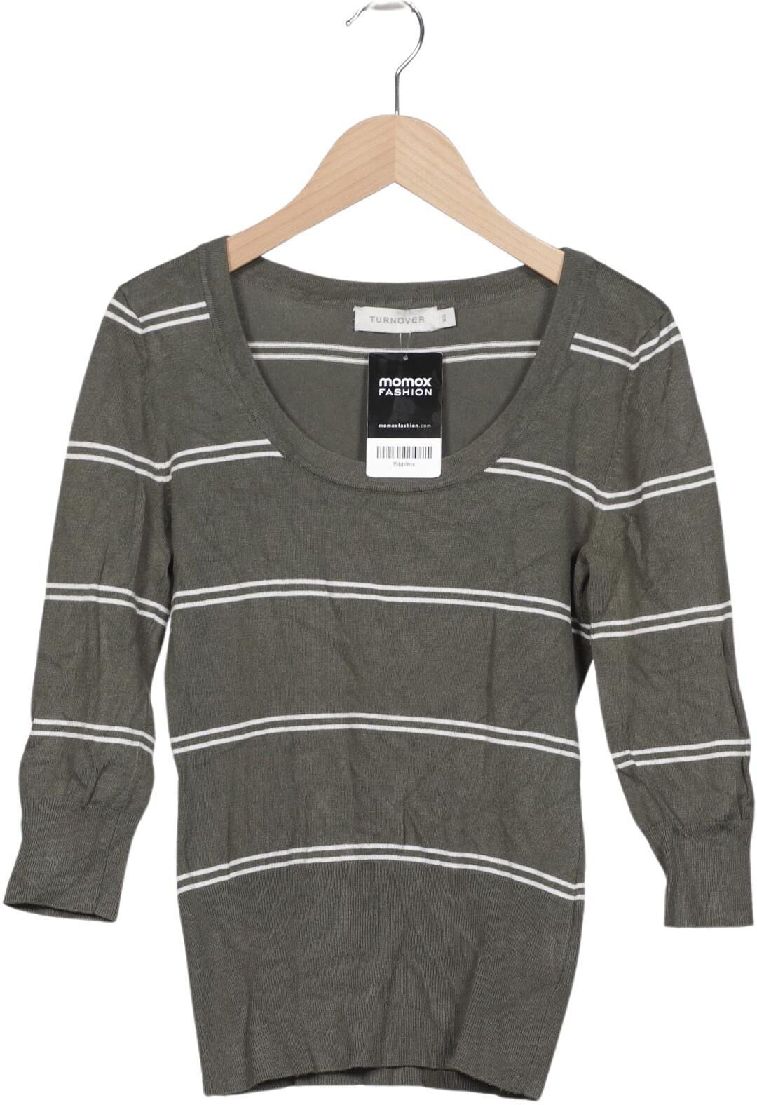 Turnover Damen Pullover, Grün, Gr. XS, kein / Etikett - Second Hand