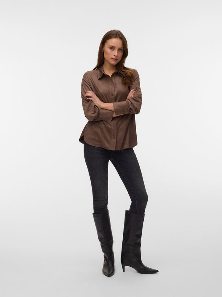 Vero Moda Hemd in Braun - M