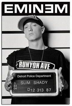 Inspired Living Eminem Rap Icon Canvas Wall Art Premium Music Canvas Print For Hip Hop Decor e 40x60cmnoframe