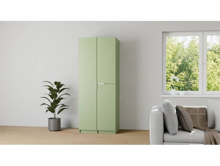 Schrank in Salbeigrün planen MDF Lackiert