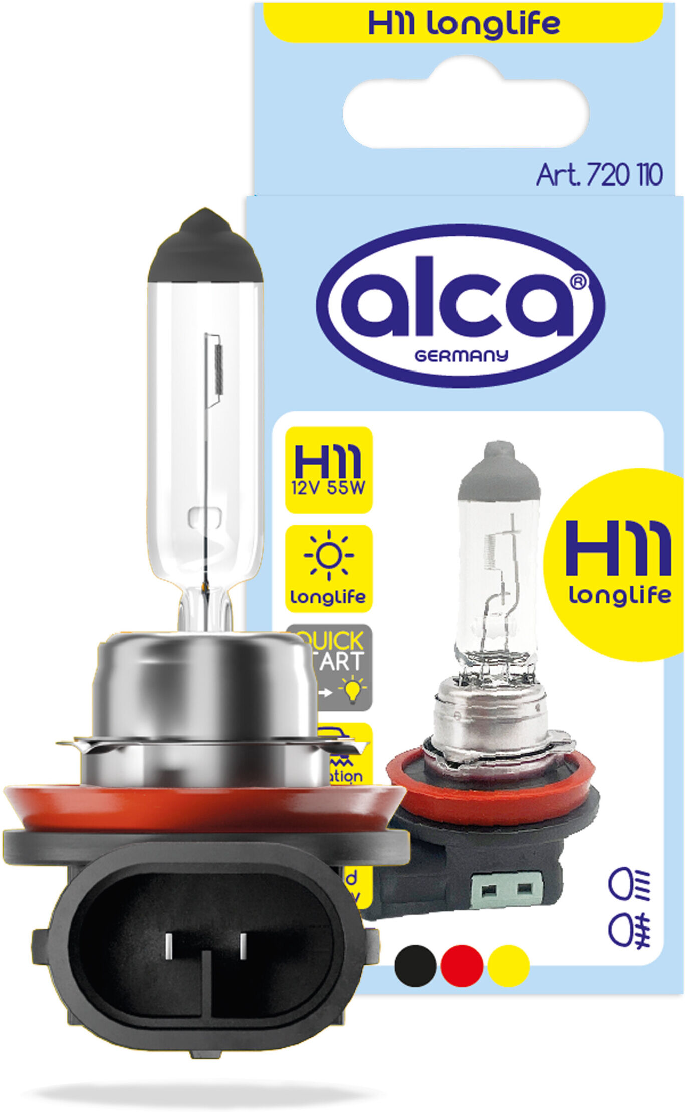 Alca Glühlampe Halogenlampe H11 12v 55w 720110