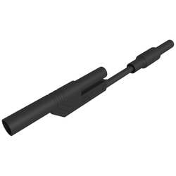 Hirschmann Test & Measurement MAL 2800 S sw Sicherheits-Messleitung 4 mm Sicherheits-Stecker 4 mm Sicherheits-Stecker 8 cm Schwarz 1 St. 934212100