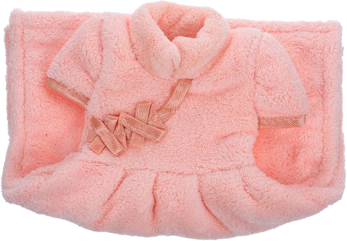 Roze Kind Handdoek Cheongsam Vorm voor Keuken en Bad, 32.5 x 24 cm