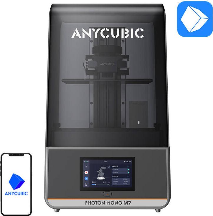Anycubic Photon Mono M7, Stereolithografie (SLA), WLAN, Ethernet/LAN, USB Anschluss, Sichtfenster, 135 W