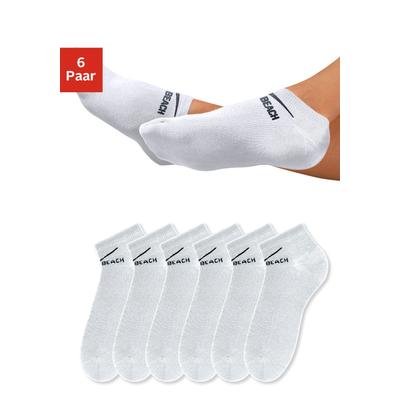 Venice Beach "Damen Kinder Sportsocken, Laufsocken, Kurzsocken" Packung, 6 Stk. tlg. perfekte Passform durch LYCRA-Anteil