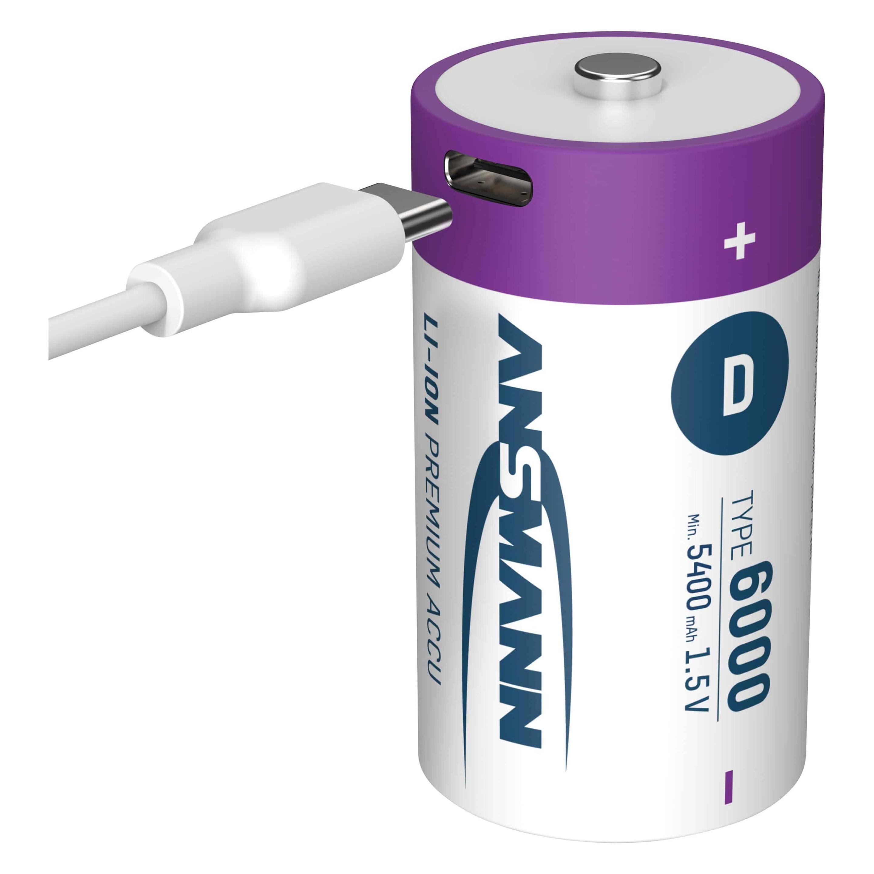 Ansmann Premium Rechargeable (2 Stk., D, 6000 mAh) (1314-0005)