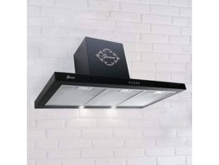 Hotte murale 70 cm Noir GURARI GCH 461 BL 7 Hotte aspirante 1000 m³/h Évacuation/recyclage Filtres lavables Design modern