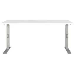 Germania-Werke Schreibtisch höhenverstellbar (manuell) »Downey« 160 cm grau, 160x91x80 cm