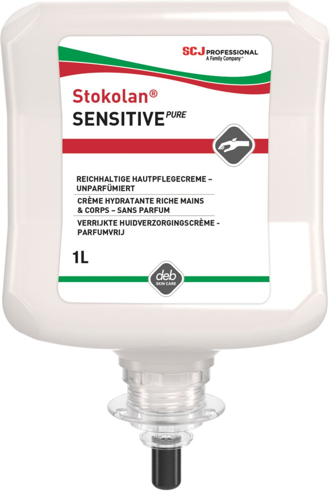 S.C. Johnson Hautpflegecreme Stokolan Sensitiv PURE, Inhalt: 1000B ml ; SC Johnson Professional (SSP1L)