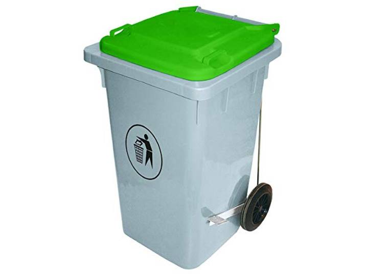 Tretabfalleimer 100 l grün