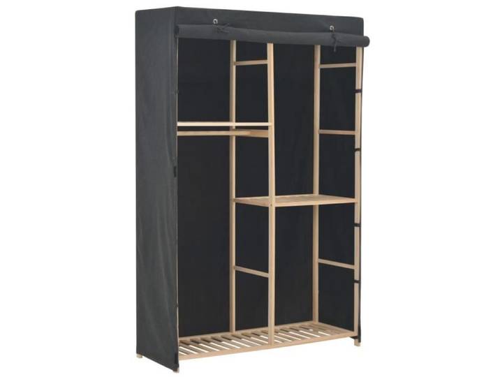 Armoire de rangement - Luxueux - Haute qualité - Gris - 3 niveaux - 110 x 40 x 170 cm
