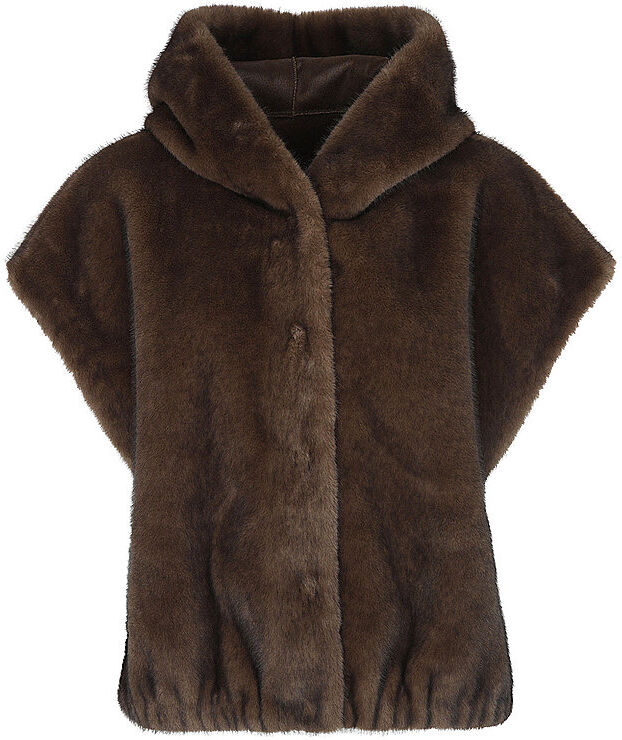 STUDIO AR Wendegilet in Felloptik OLENA braun   38 38