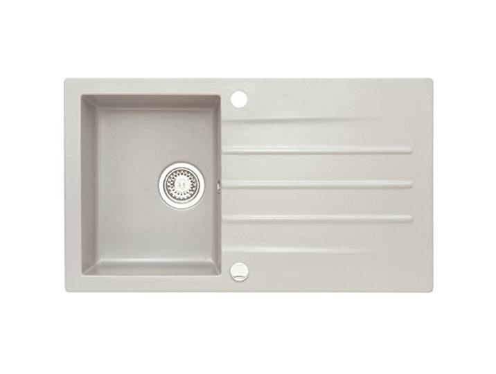 AXIS KITCHEN Mojito 100 Küchenspüle Farbe Axis Caffee Latte Beige Material Axigranit 50er Unterschrank Spülbecken Siphon, Exzenterbedienung, Ausschnittschablone