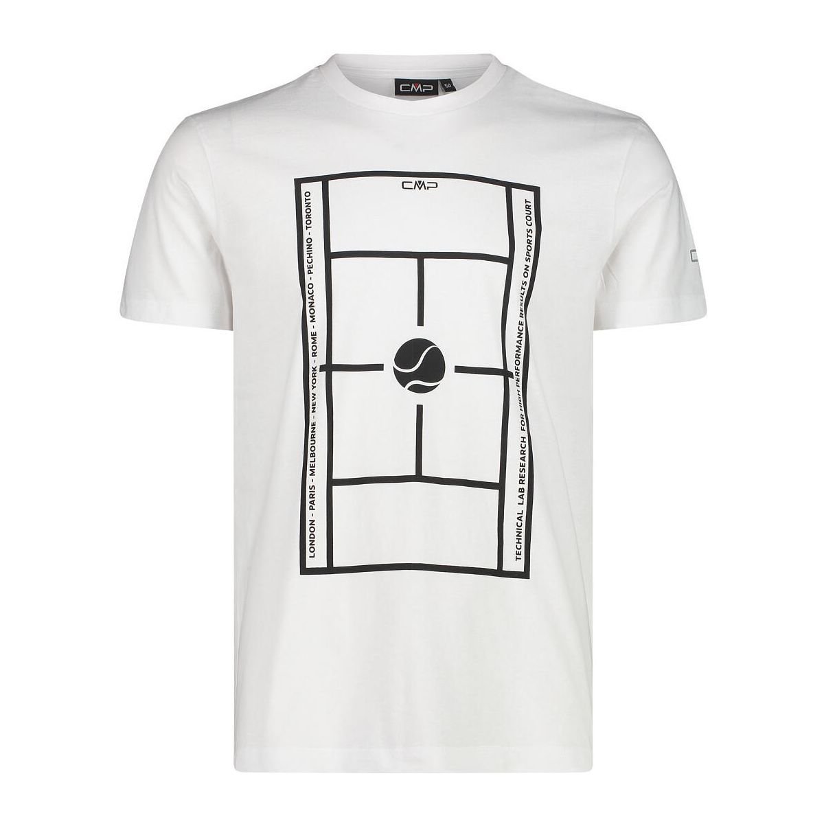 CMP MAN T-shirt bianco (A001) 58 33F3197-A001-58