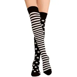 Overknee-Strümpfe "Black & White"