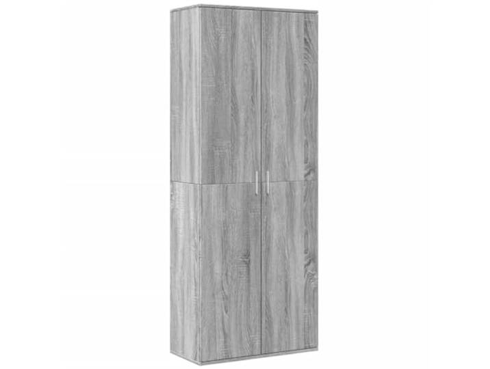 Todiikf Highboard Grau Sonoma 70x35x180 cm Holzwerkstoff Schrank Stilvoller Mehrzweckschrank mit Türen für Wohnzimmer und Schlafzimmer sorgt für ordentlichen Stauraum.