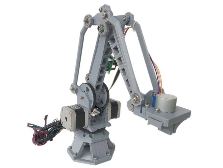 Bras de Robot pas à pas à 4 axes, impression 3D, haute précision, pour Robot Arduino, Kit de bricolage, pilote CNC Compatible, Kit de pince à griffe pas
