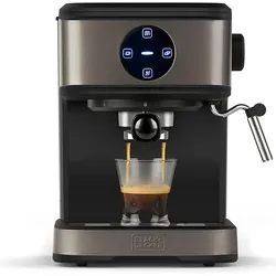 Black & Decker BXCO850E, Kaffeevollautomat, Silber, Schwarz