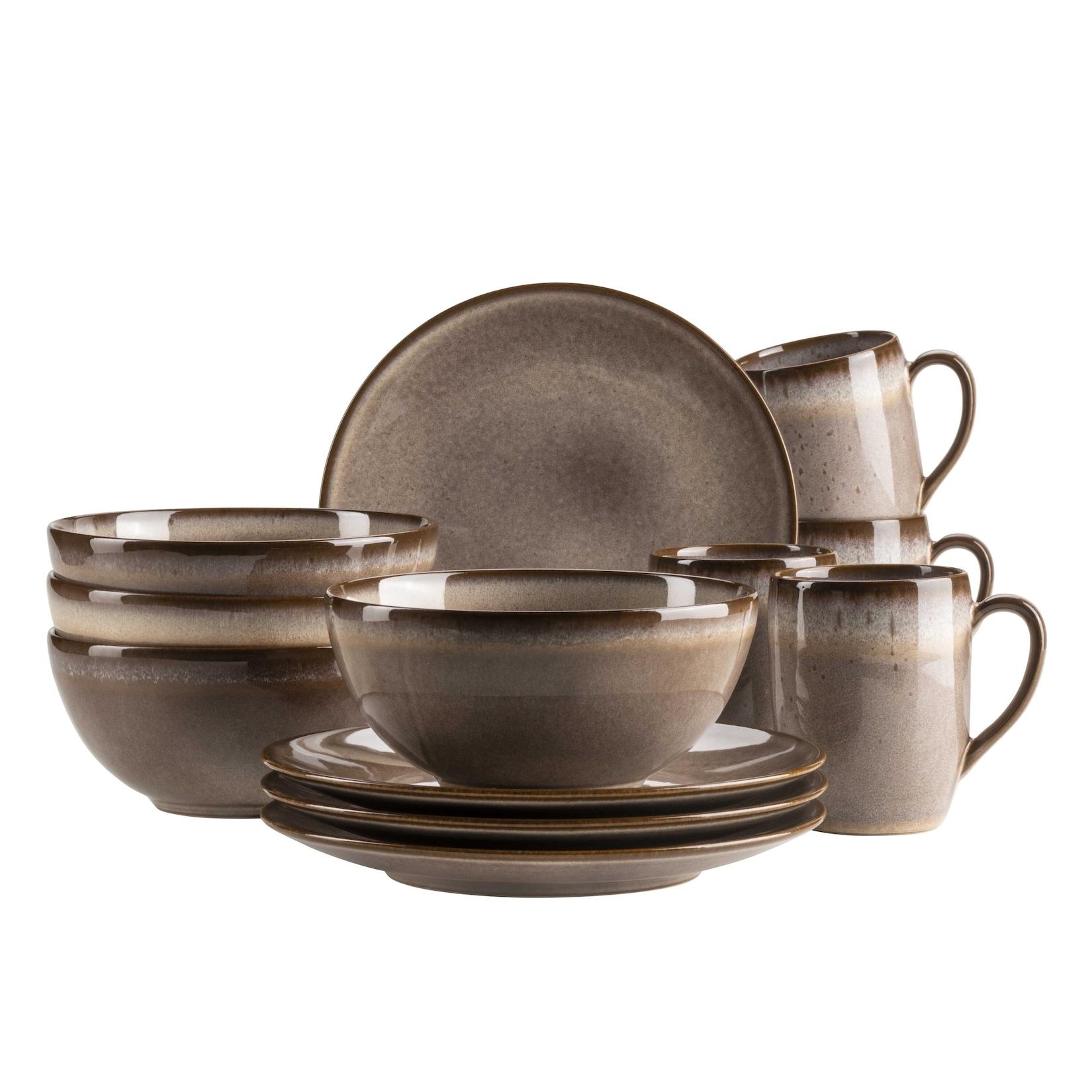 Mäser Frühstücksset, Steinzeug Smoky's