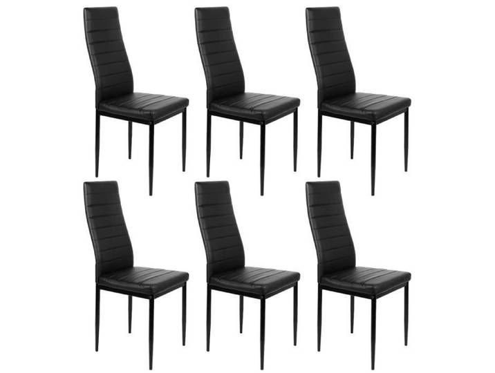 Ensemble de 6 Chaises de Cuisine - Confortable - Réglable en Hauteur - Design
