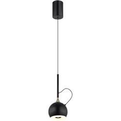 Pendelleuchte Hängeleuchte Deckenlampe LED Metall schwarz beweglich H 150 cm