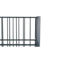 Gabionenpfosten für 180 cm Gabionen – Stahl aus Magnelis - stabiles C-Profil für Gabionenzäune – Pfosten für Gabionensysteme