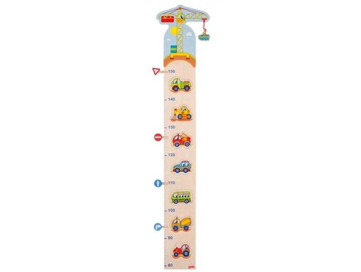 Meetlat: VOERTUIGEN L96cm\, 4 pinnen\, hout