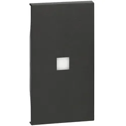 BTicino KG01M2X LivingNow 2M Tasten- abdeckung mit großem Beleuchtung fenster Black