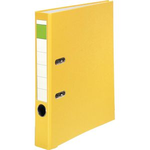 Grüner-Balken Ordner PP, A4, 5cm, Kunststoffordner, gelb