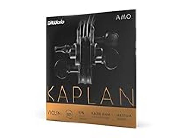 Cordes de violon D'Addario Kaplan Amo - Jeu complet - KA310 4/4M - Cordes de violon - Échelle 4/4, Tension moyenne
