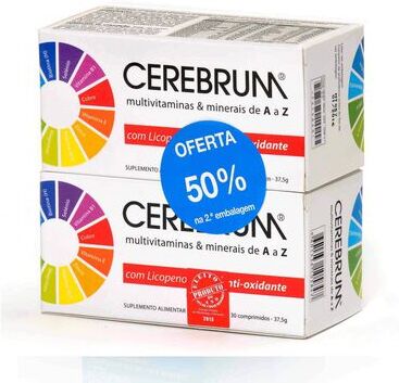 Cerebrum Pack Suplemento Multivitamínico 2 x 30 comprimidos