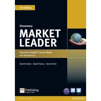 Market Leader 3rd Edition Elementary Coursebook with DVD-ROM and MyEnglishLab Student online access code Pack, Set von David Cotton,David Falvey,Simon