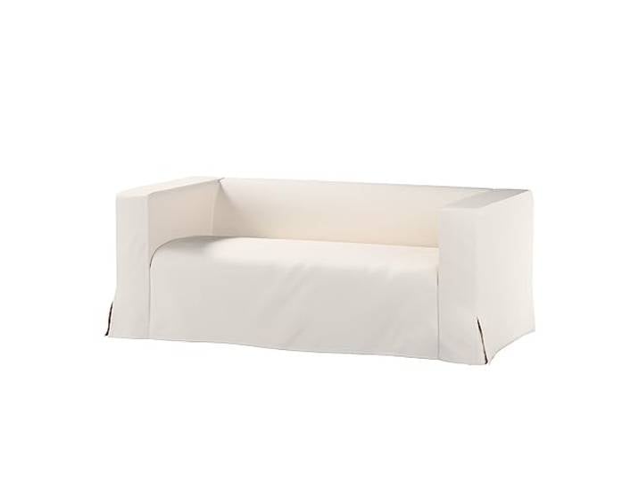 Dekoria Klippan Housse de canapé de rechange pour 2 places longue avec contrefaçons\, modèle Klippan blanc crème