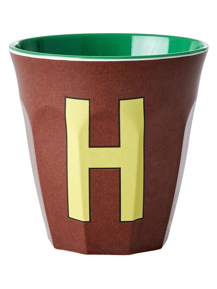 Rice Becher "Letter H" in Braun - 250 ml - onesize