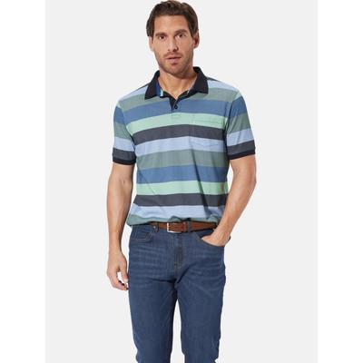 Poloshirt BABISTA "Poloshirt TAVELLA", Herren, Gr. M, grün (grün gestreift), Obermaterial: 100% Baumwolle CO., Shirts