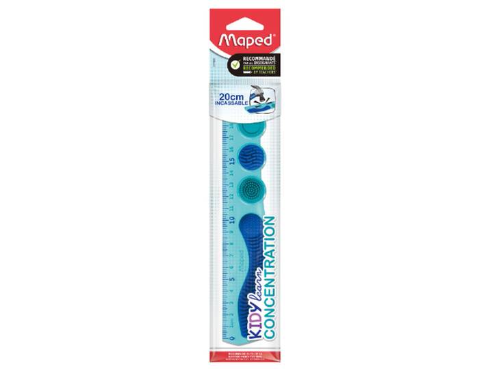 Maped Kidy Learn Règle de Concentration 20 cm – Bleu
