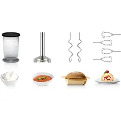 Bosch Hausgeräte HomeProfessional, Handmixer, Silber, Schwarz