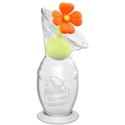 Haakaa, Milchpumpe, Milchpumpe mit Blumenverschluss (100ml)